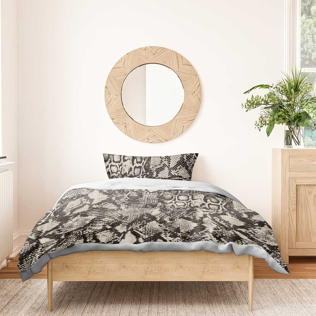 African Wild Animal Skins Bedding Set Snake and Crocodile Mix Skin LT9