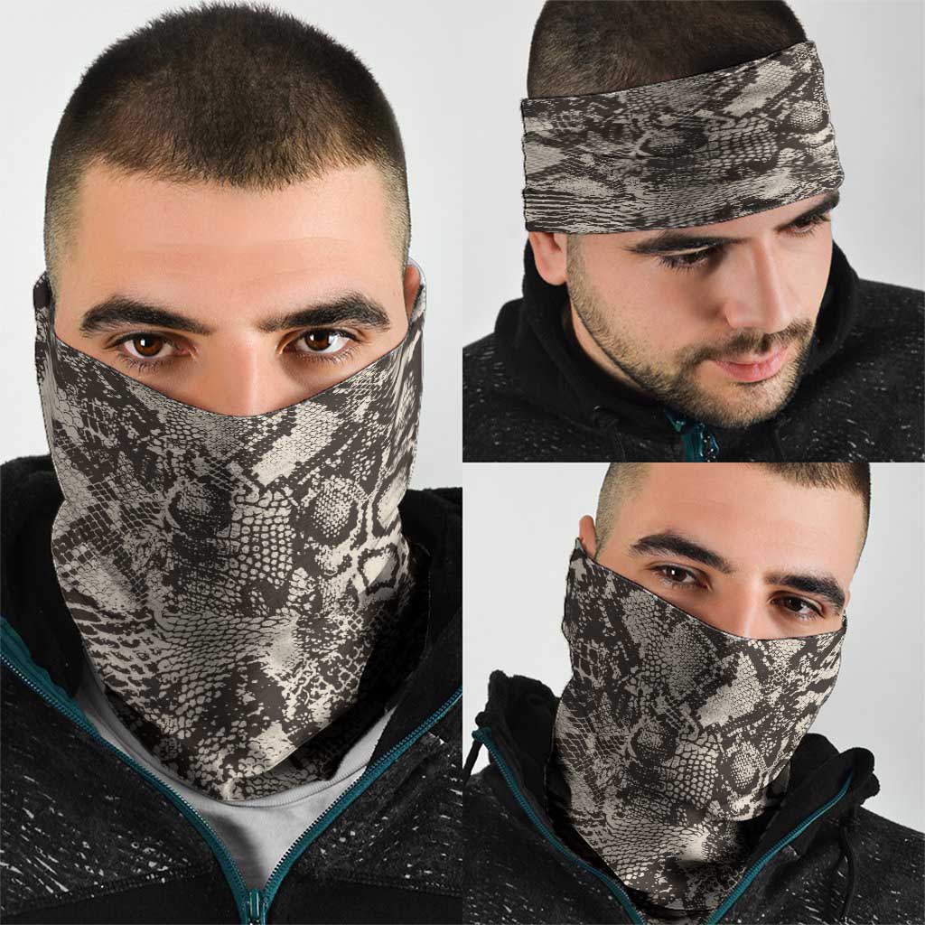 Wild Animal Skins Neck Gaiter Snake and Crocodile Mix Skin LT9