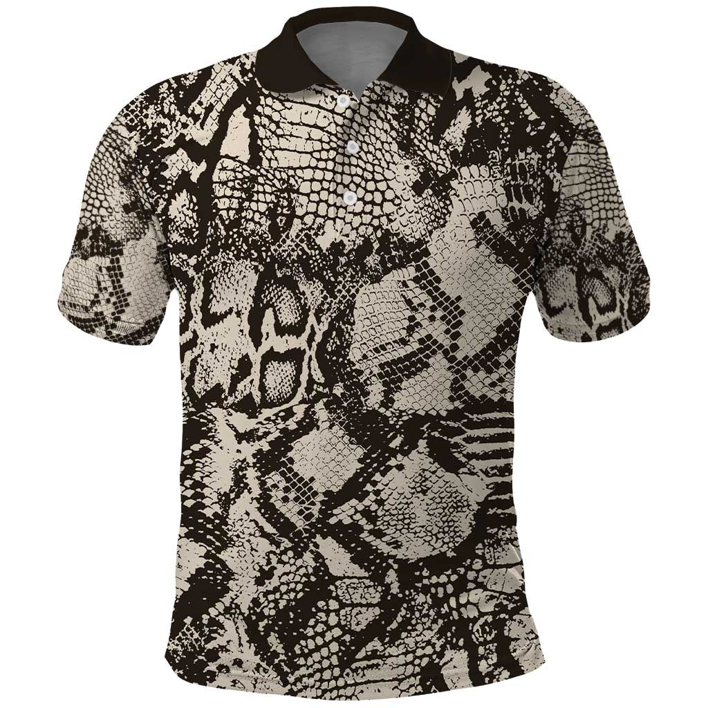 Wild Animal Skins Polo Shirt Snake and Crocodile Mix Skin LT9