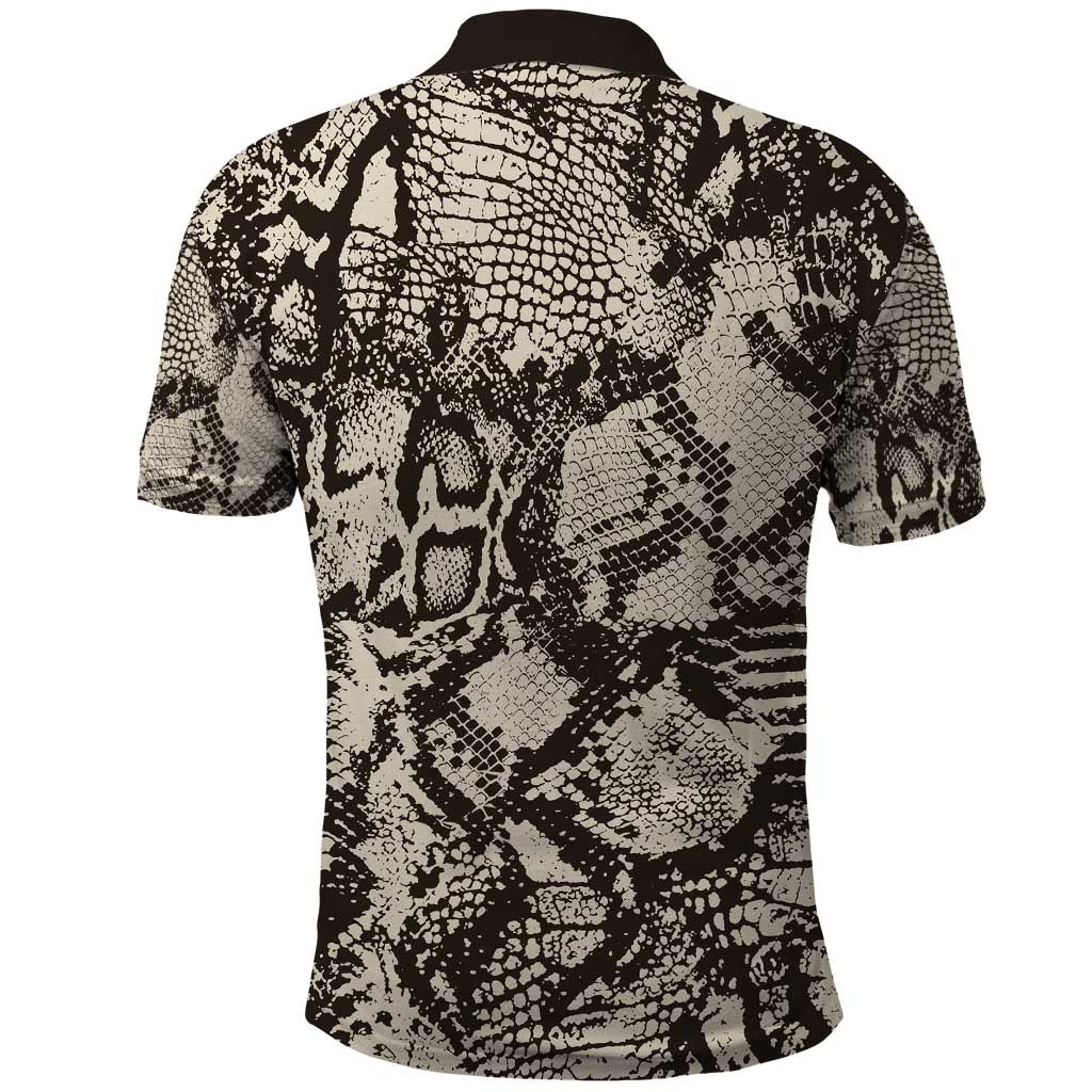 Wild Animal Skins Polo Shirt Snake and Crocodile Mix Skin LT9