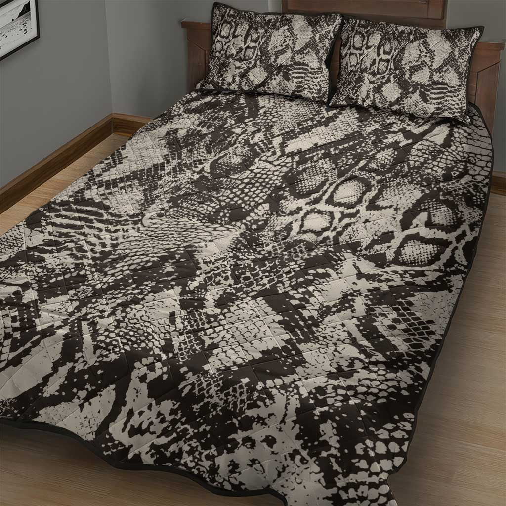 African Wild Animal Skins Quilt Bed Set Snake and Crocodile Mix Skin LT9