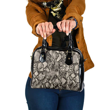 Wild Animal Skins Shoulder Handbag Snake and Crocodile Mix Skin LT9