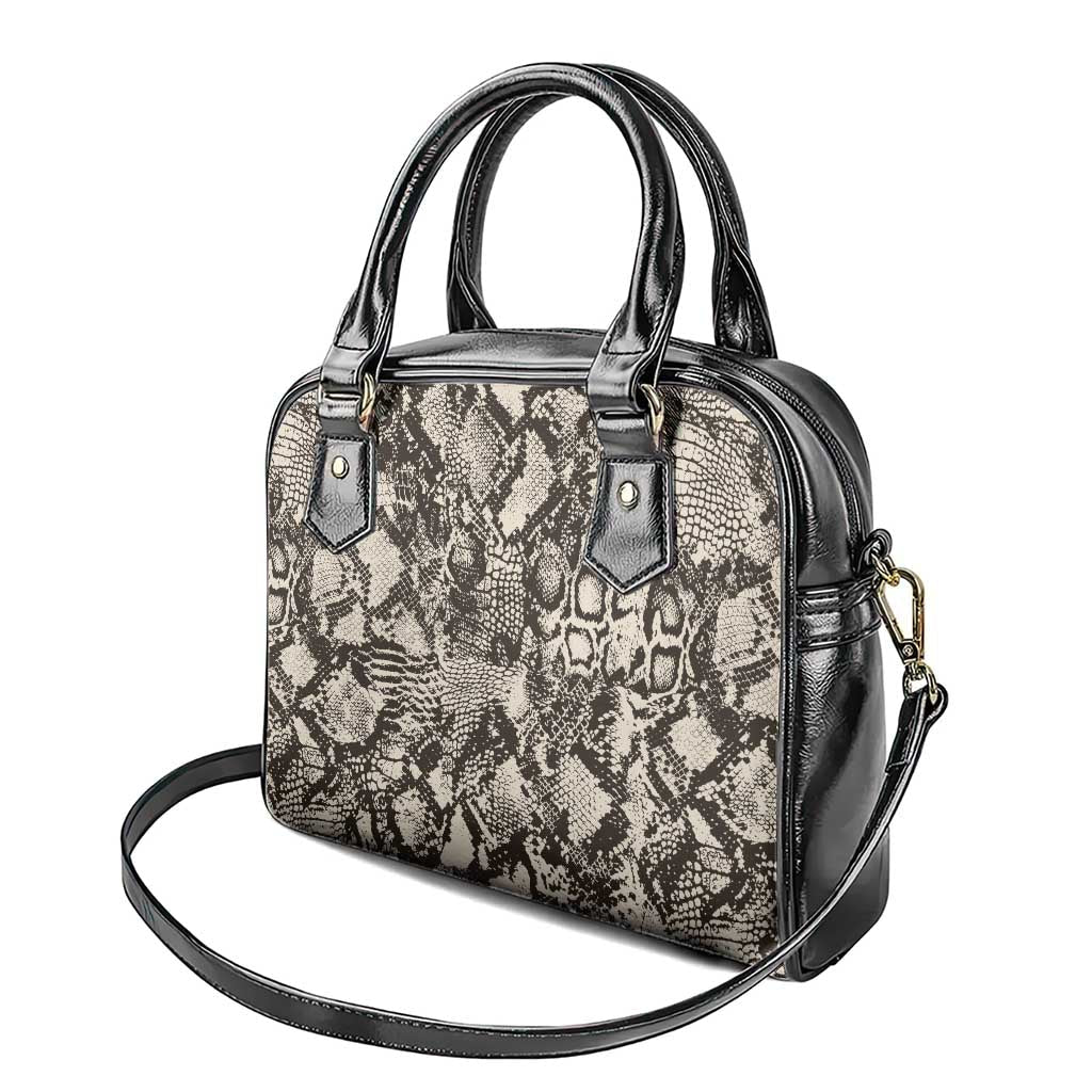 Wild Animal Skins Shoulder Handbag Snake and Crocodile Mix Skin LT9