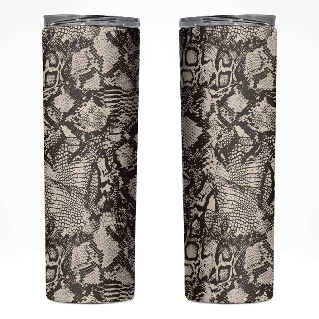 African Wild Animal Skins Skinny Tumbler Snake and Crocodile Mix Skin LT9