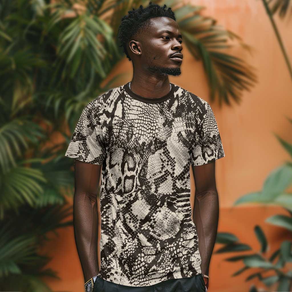 African Wild Animal Skins T shirt Snake and Crocodile Mix Skin LT9