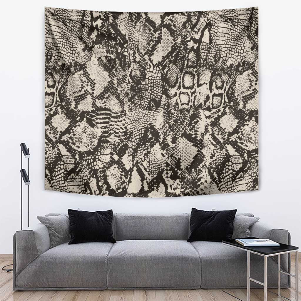African Wild Animal Skins Tapestry Snake and Crocodile Mix Skin LT9