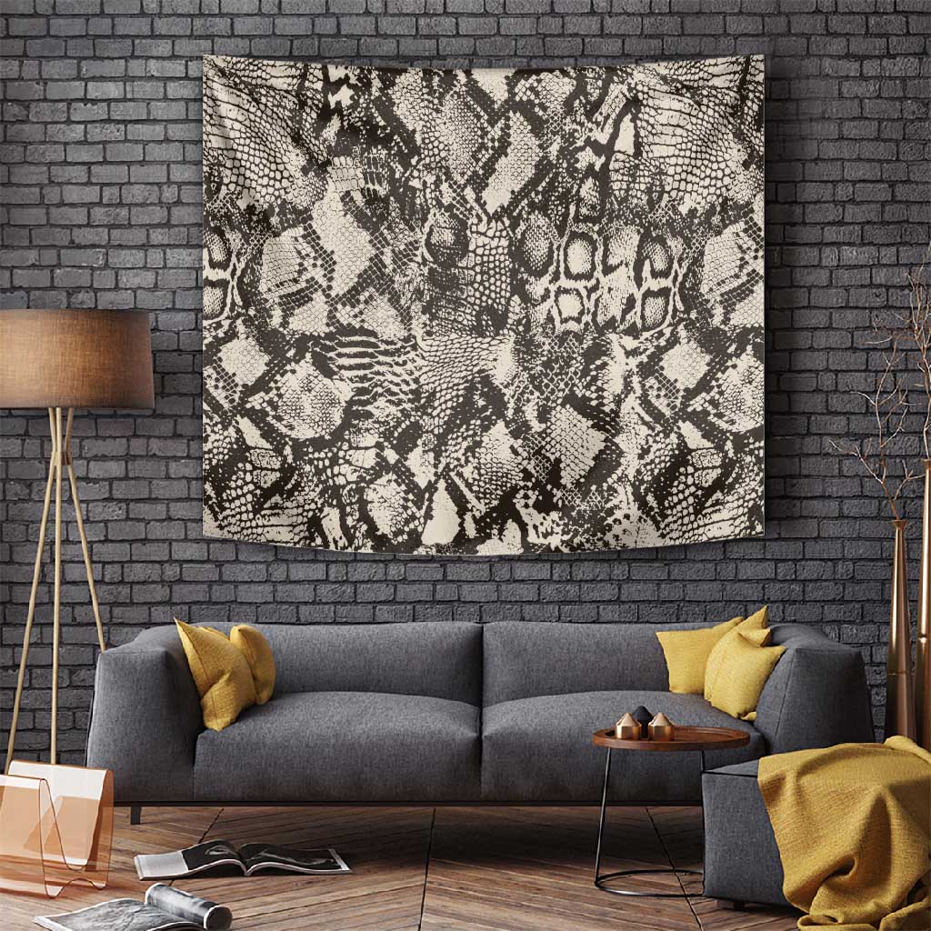 African Wild Animal Skins Tapestry Snake and Crocodile Mix Skin LT9