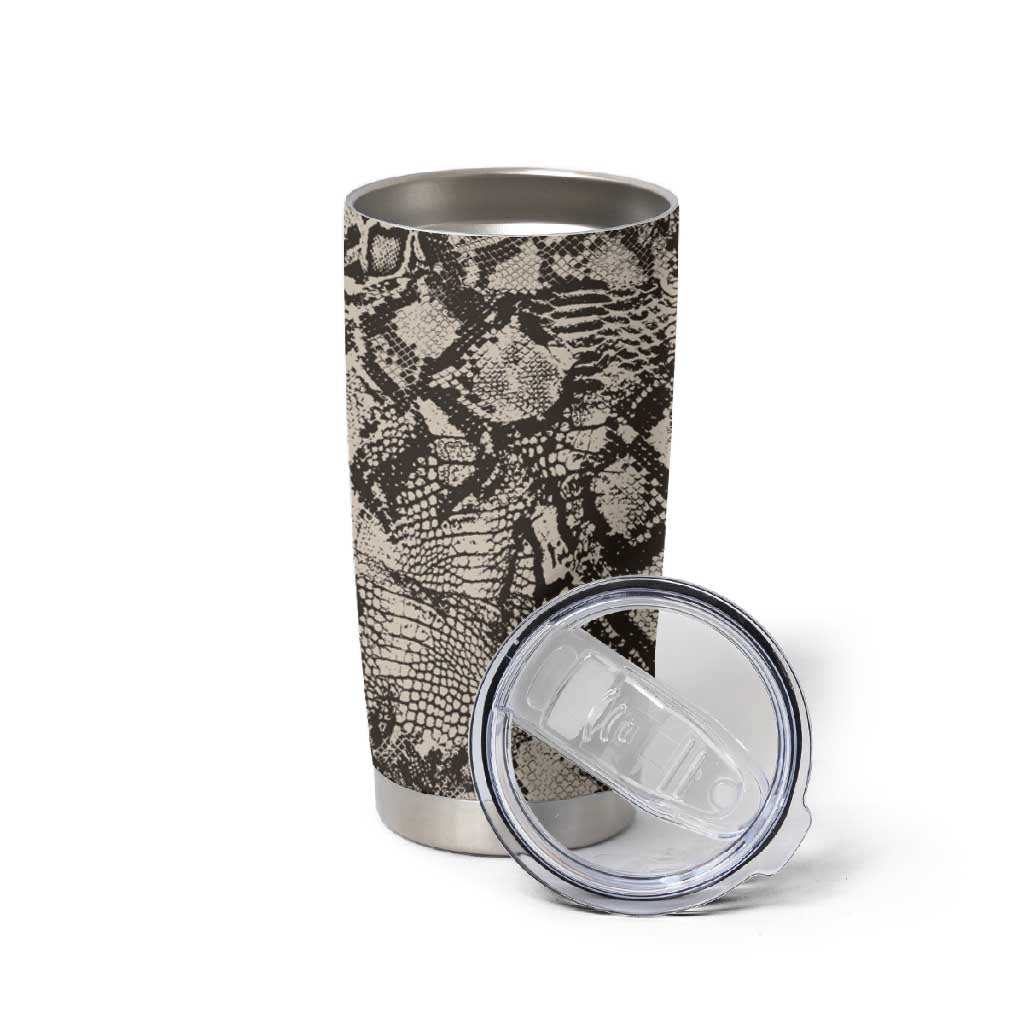 African Wild Animal Skins Tumbler Cup Snake and Crocodile Mix Skin LT9