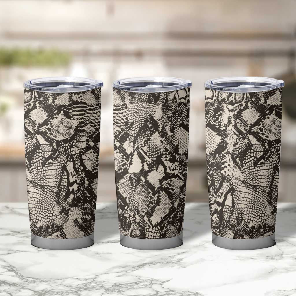 African Wild Animal Skins Tumbler Cup Snake and Crocodile Mix Skin LT9
