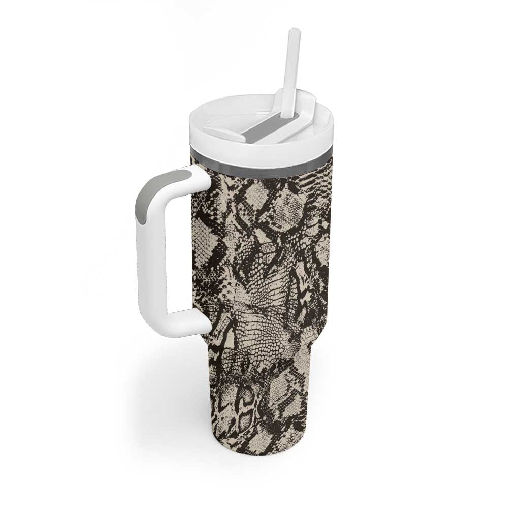 African Wild Animal Skins Tumbler With Handle Snake and Crocodile Mix Skin LT9