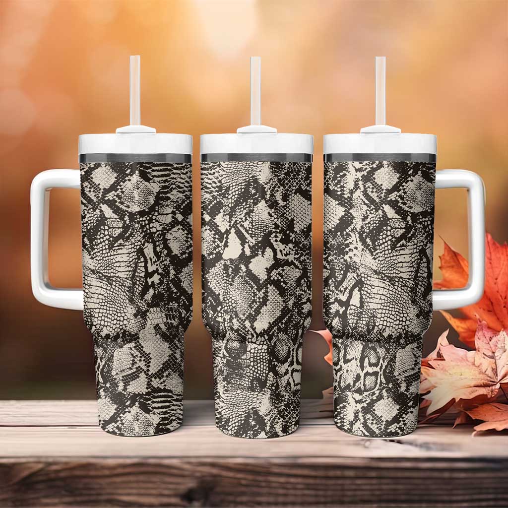 African Wild Animal Skins Tumbler With Handle Snake and Crocodile Mix Skin LT9