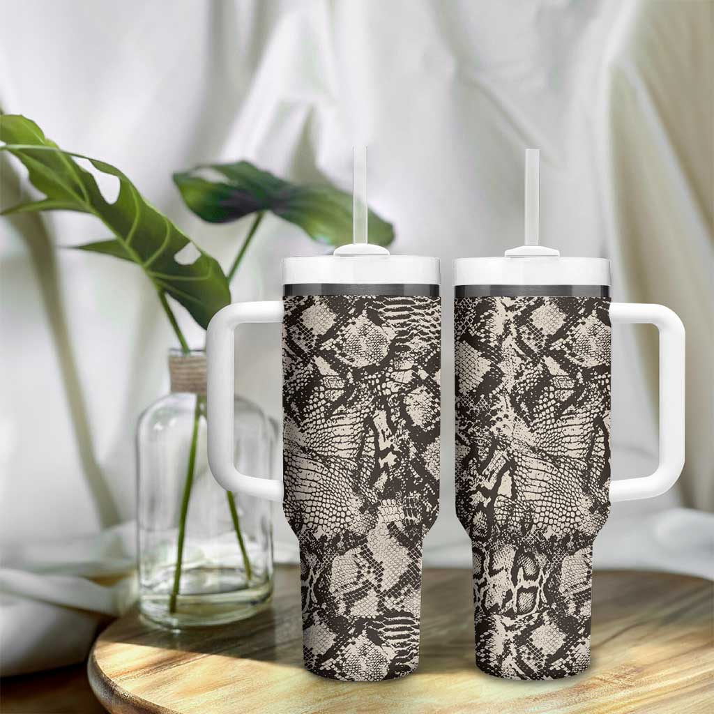 African Wild Animal Skins Tumbler With Handle Snake and Crocodile Mix Skin LT9