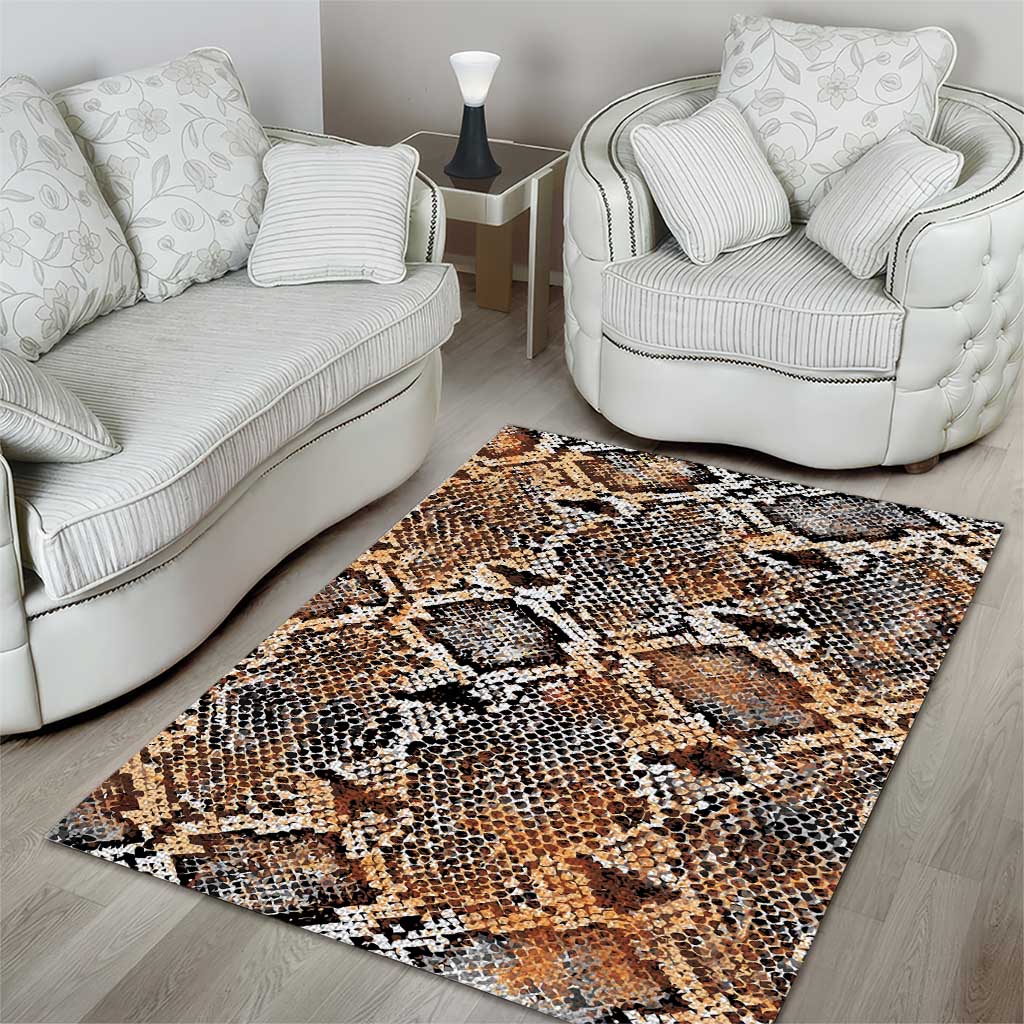 African Wild Animal Skins Area Rug Vintage Snake Skin Pattern LT9