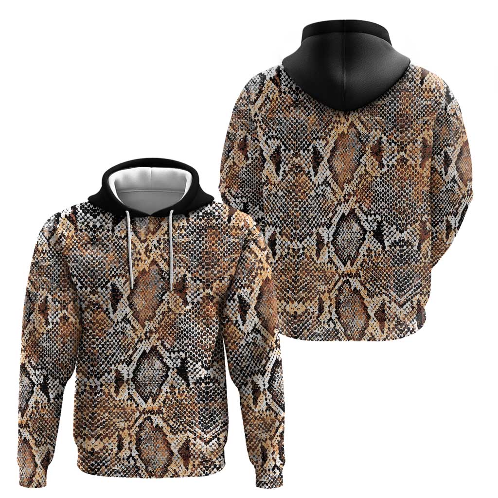 Wild Animal Skins Hoodie Vintage Snake Skin Pattern LT9