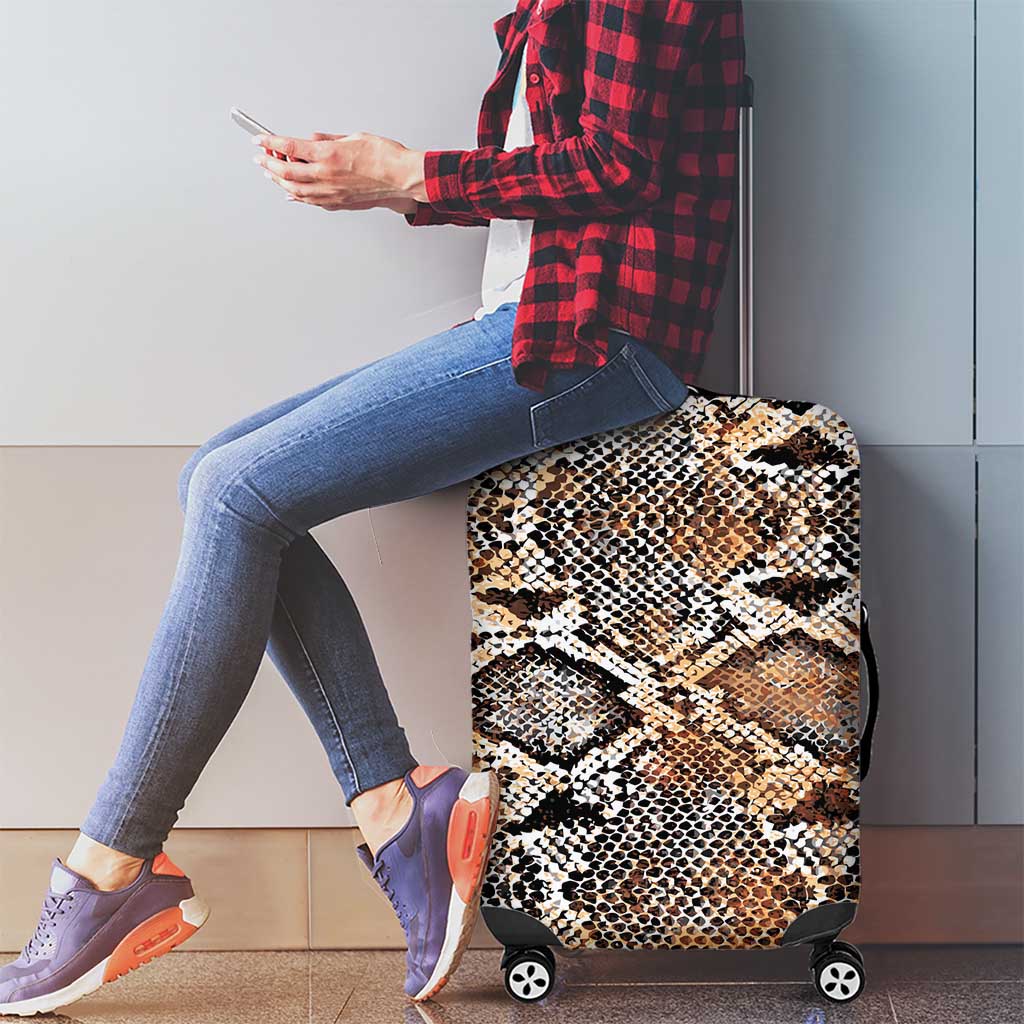 Wild Animal Skins Luggage Cover Vintage Snake Skin Pattern LT9