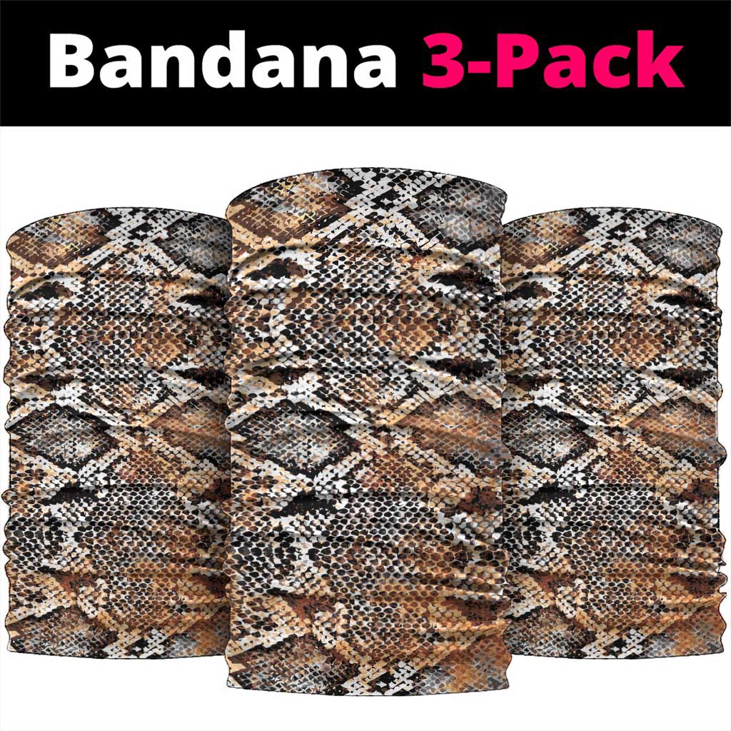 Wild Animal Skins Neck Gaiter Vintage Snake Skin Pattern LT9
