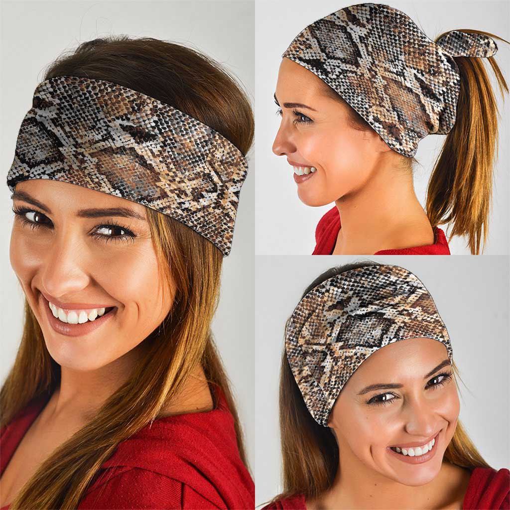 Wild Animal Skins Neck Gaiter Vintage Snake Skin Pattern LT9