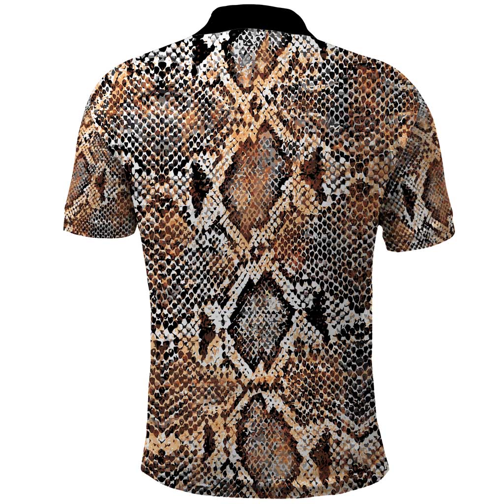 Wild Animal Skins Polo Shirt Vintage Snake Skin Pattern LT9