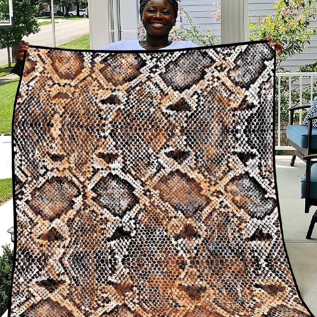 African Wild Animal Skins Quilt Vintage Snake Skin Pattern LT9