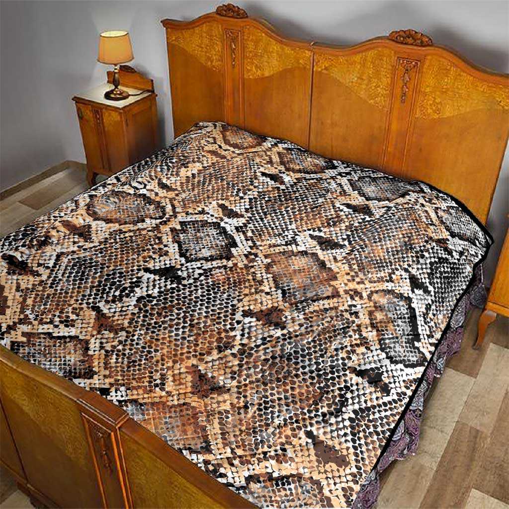 African Wild Animal Skins Quilt Vintage Snake Skin Pattern LT9