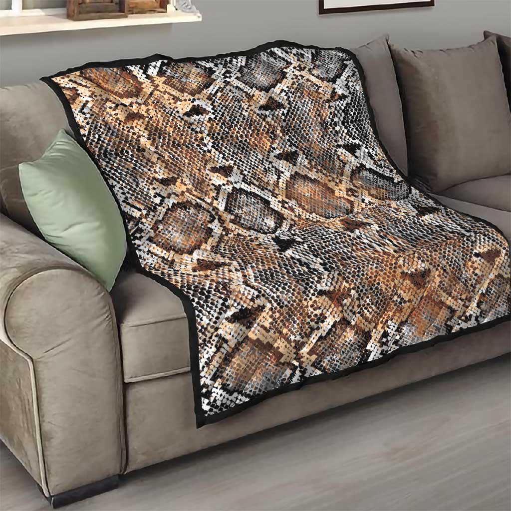 African Wild Animal Skins Quilt Vintage Snake Skin Pattern LT9