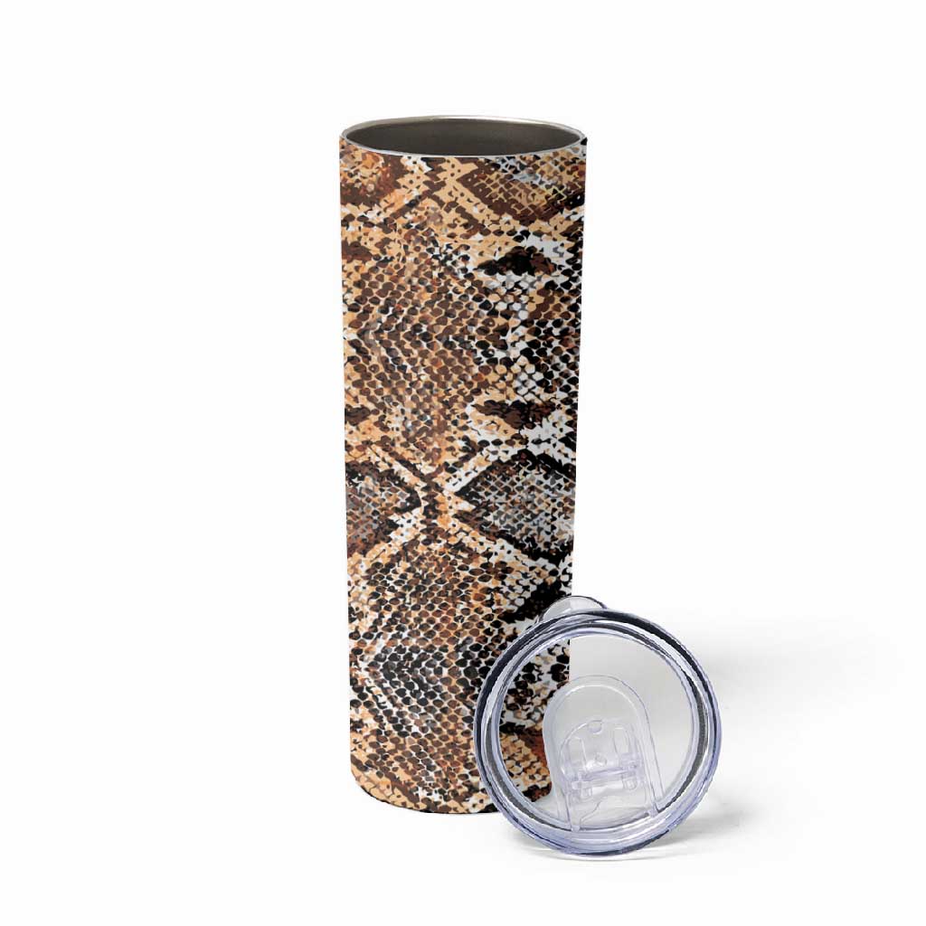 African Wild Animal Skins Skinny Tumbler Vintage Snake Skin Pattern LT9