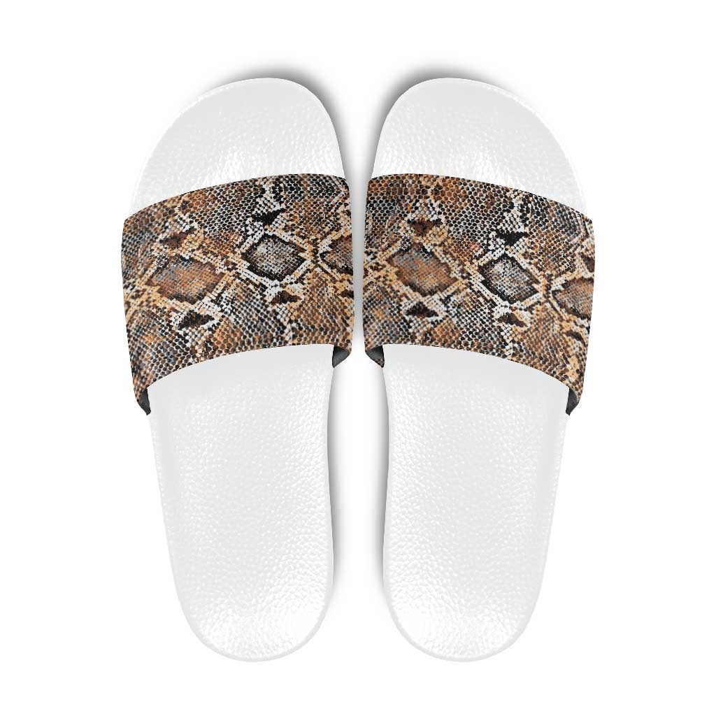 Wild Animal Skins Slide Sandals Vintage Snake Skin Pattern LT9
