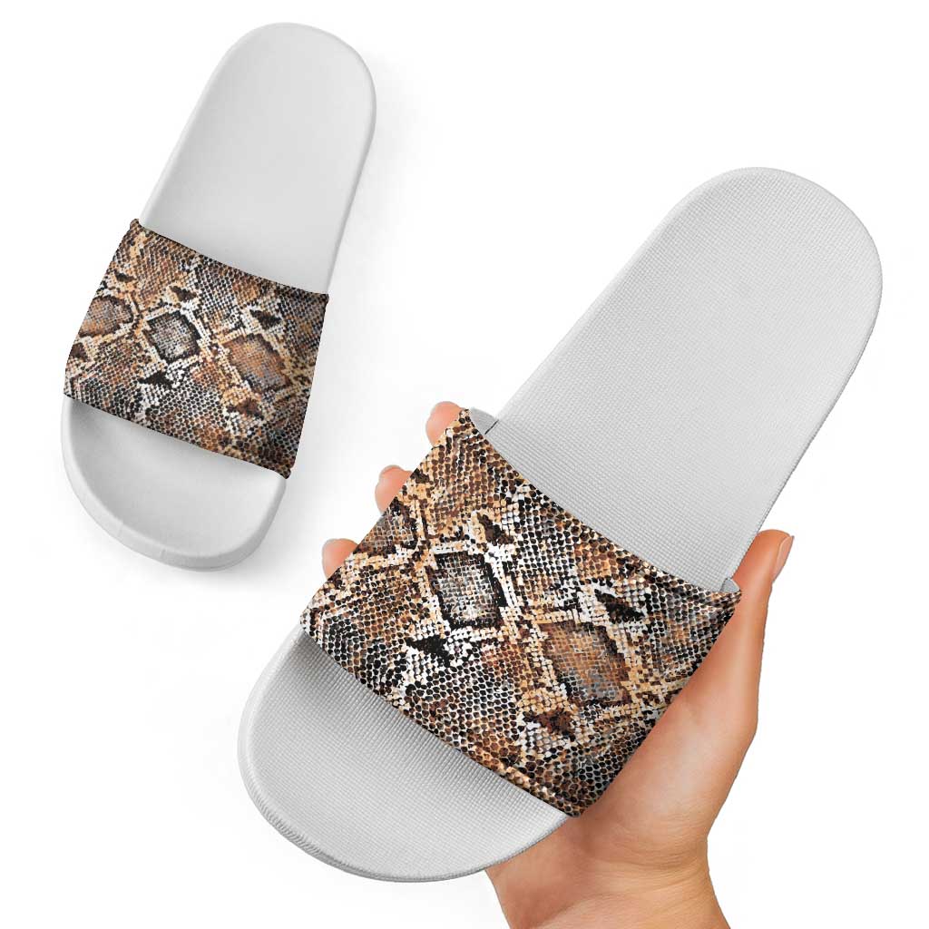 Wild Animal Skins Slide Sandals Vintage Snake Skin Pattern LT9