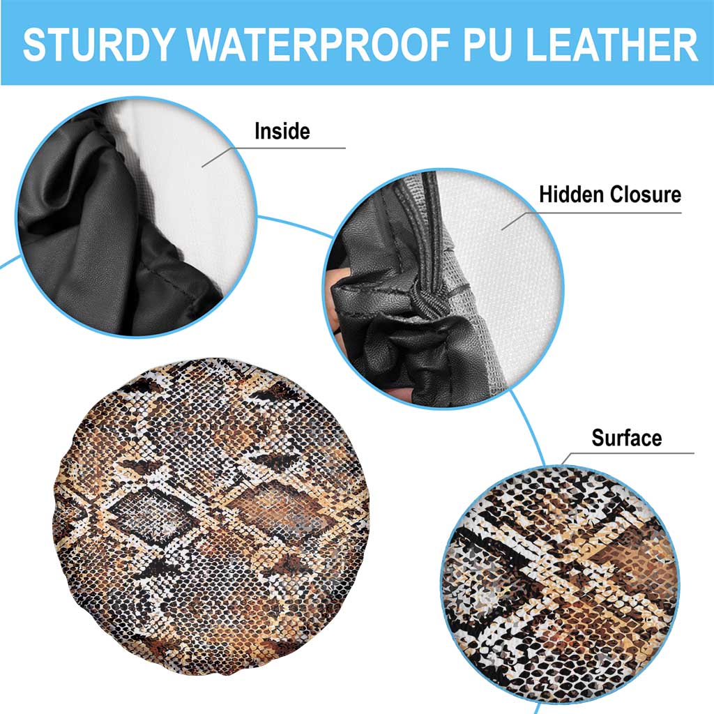 Wild Animal Skins Spare Tire Cover Vintage Snake Skin Pattern LT9