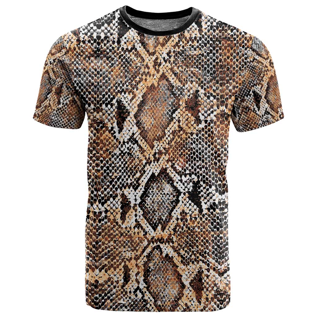 African Wild Animal Skins T shirt Vintage Snake Skin Pattern LT9