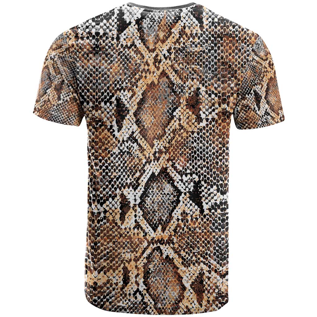 African Wild Animal Skins T shirt Vintage Snake Skin Pattern LT9