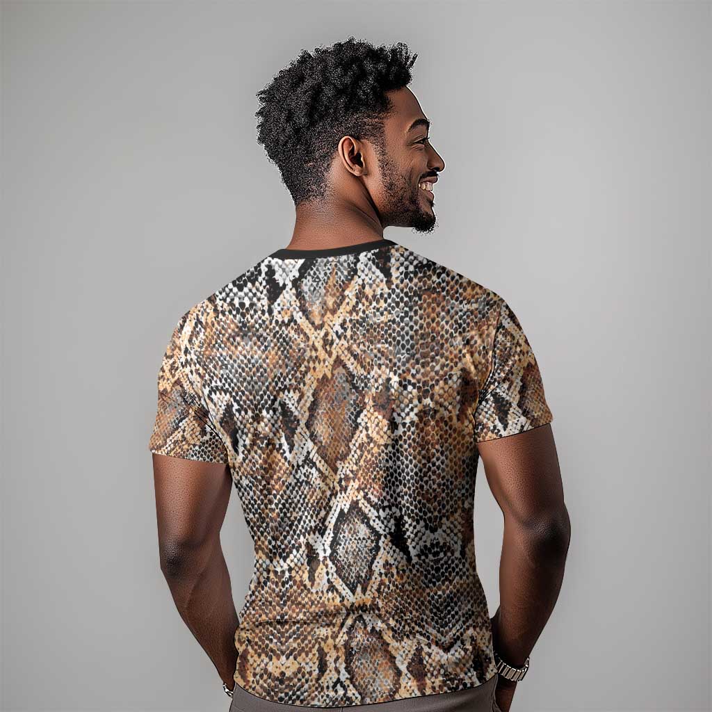 African Wild Animal Skins T shirt Vintage Snake Skin Pattern LT9
