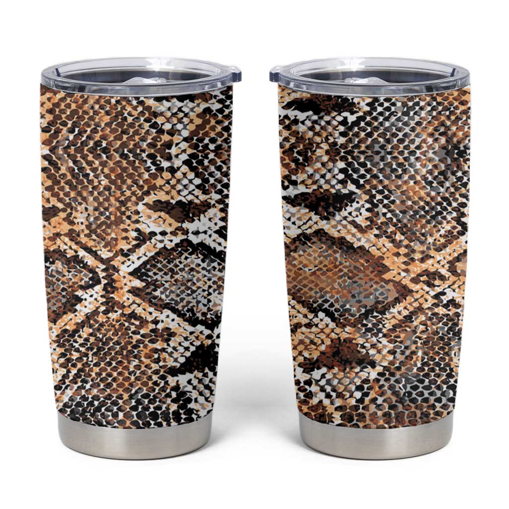 African Wild Animal Skins Tumbler Cup Vintage Snake Skin Pattern LT9