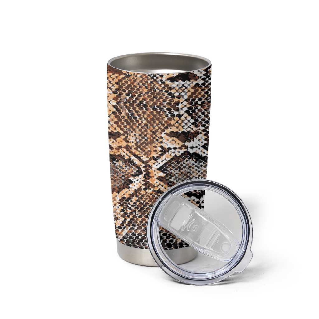 African Wild Animal Skins Tumbler Cup Vintage Snake Skin Pattern LT9