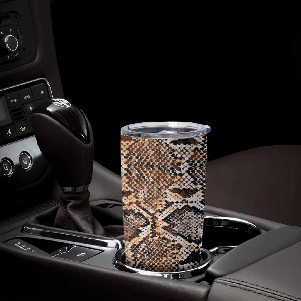 African Wild Animal Skins Tumbler Cup Vintage Snake Skin Pattern LT9