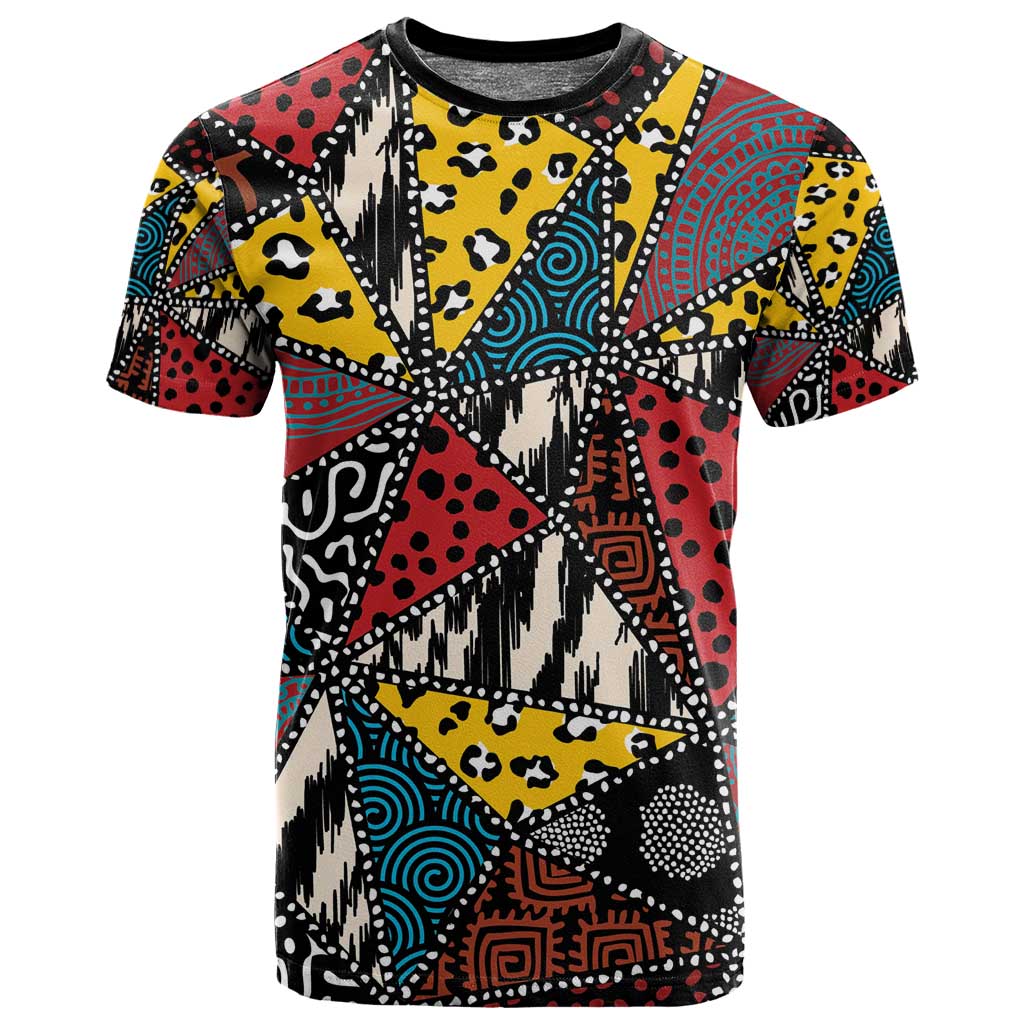 African Wild Animal Skins T shirt Triangles Pattern Afro Pattern Style LT9