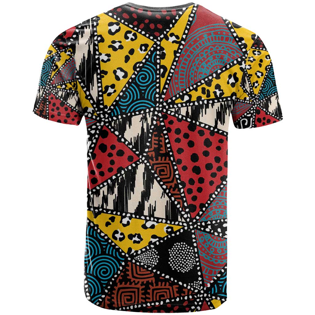 African Wild Animal Skins T shirt Triangles Pattern Afro Pattern Style LT9