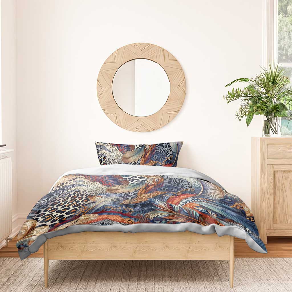 African Wild Animal Skins Bedding Set Unique Leopard Zebra And Snake Patterns LT9
