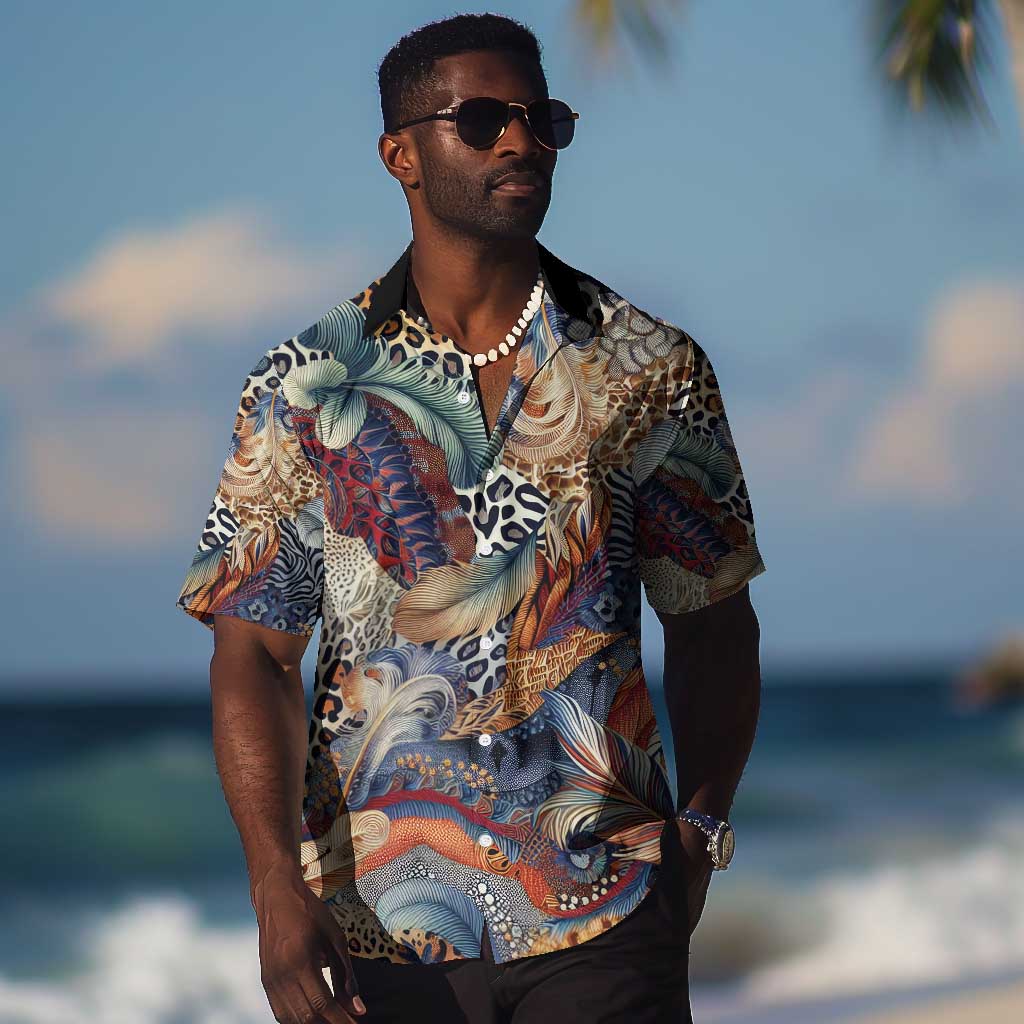African Wild Animal Skins Hawaiian Shirt Unique Leopard Zebra And Snake Patterns LT9