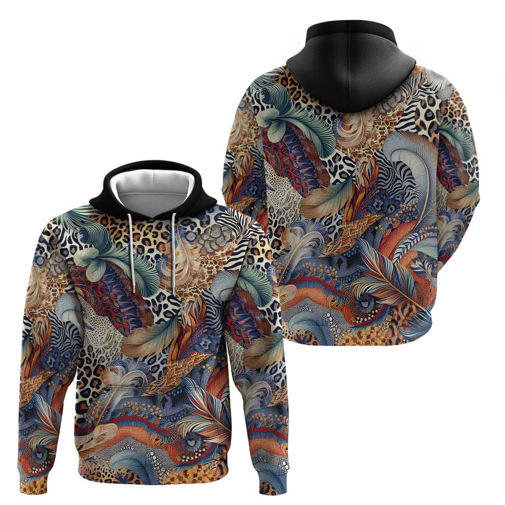 Wild Animal Skins Hoodie Unique Leopard Zebra And Snake Patterns LT9