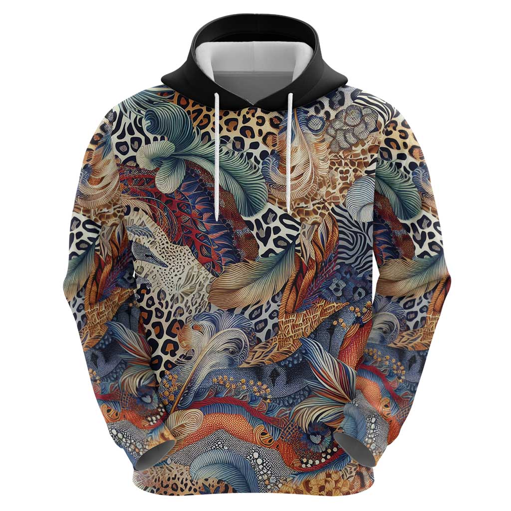 Wild Animal Skins Hoodie Unique Leopard Zebra And Snake Patterns LT9