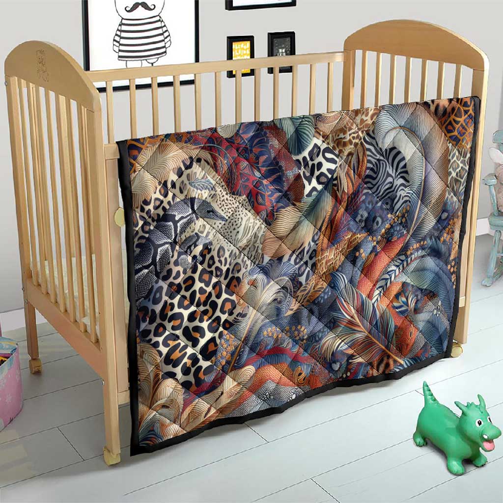 African Wild Animal Skins Quilt Unique Leopard Zebra And Snake Patterns LT9