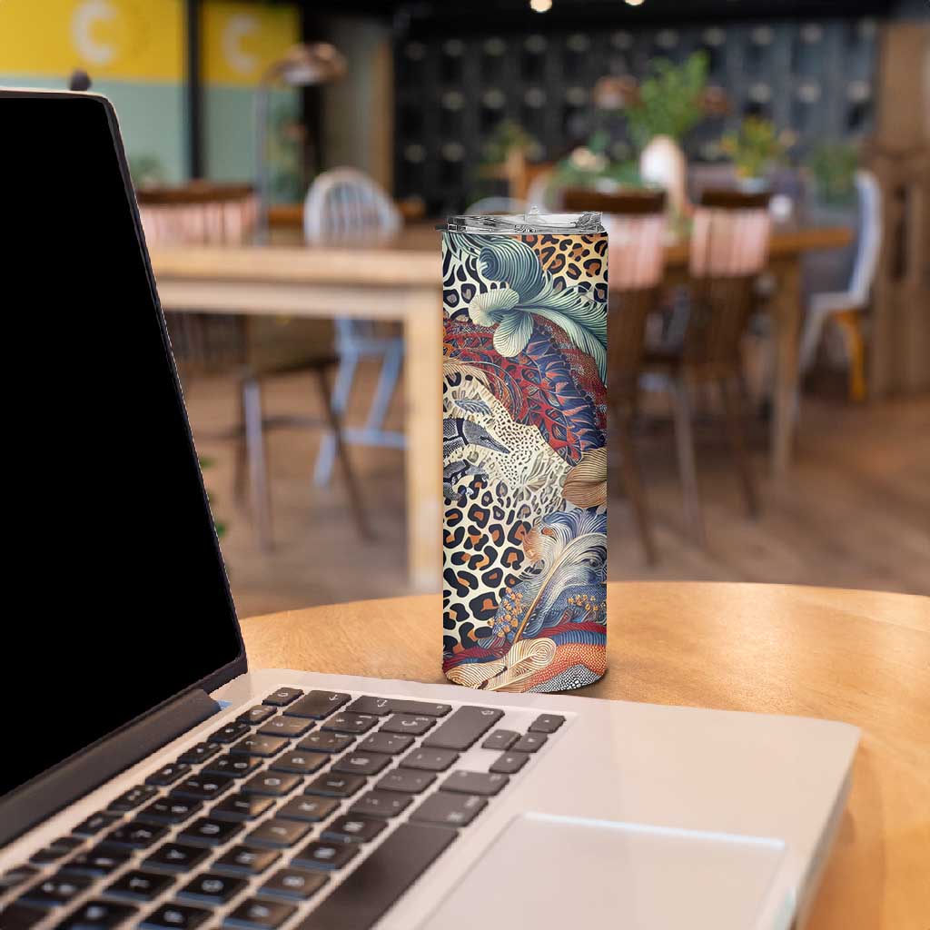African Wild Animal Skins Skinny Tumbler Unique Leopard Zebra And Snake Patterns LT9