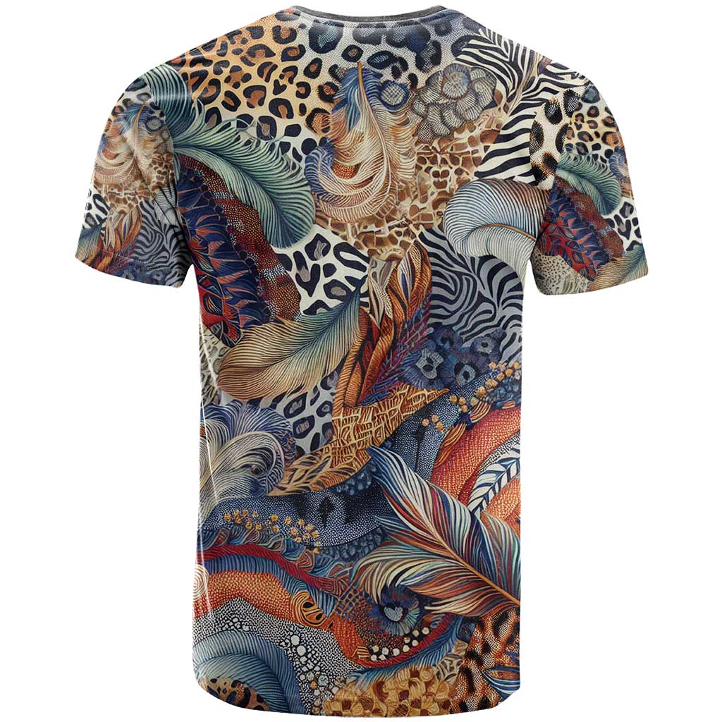 African Wild Animal Skins T shirt Unique Leopard Zebra And Snake Patterns LT9