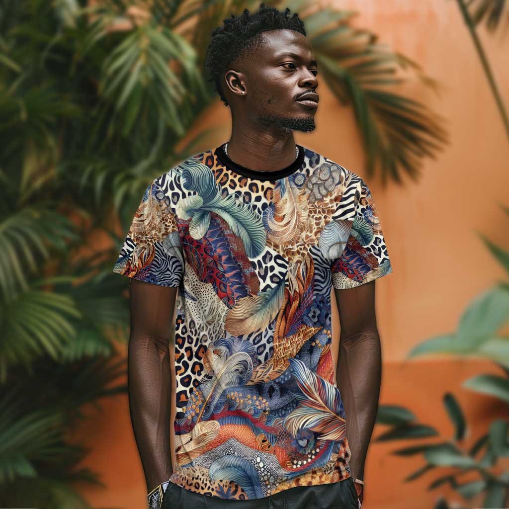 African Wild Animal Skins T shirt Unique Leopard Zebra And Snake Patterns LT9