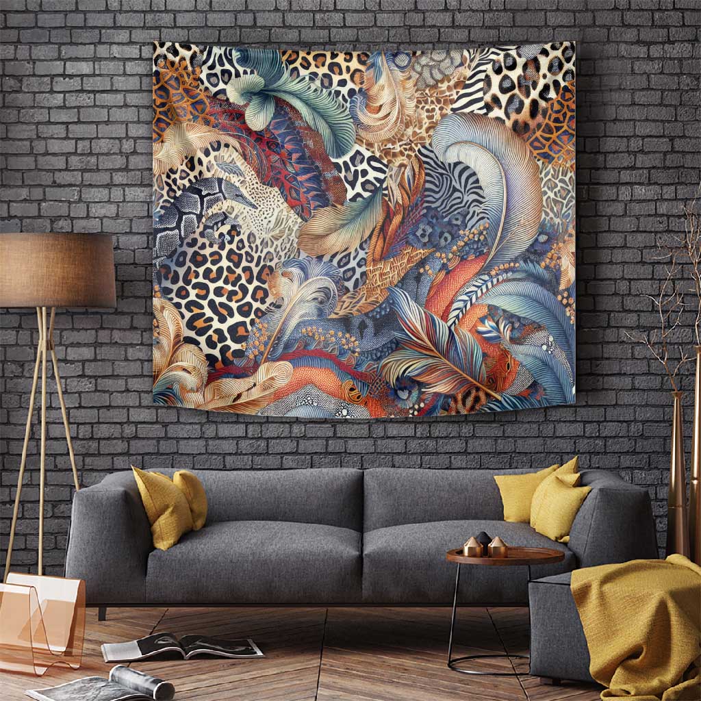 African Wild Animal Skins Tapestry Unique Leopard Zebra And Snake Patterns LT9
