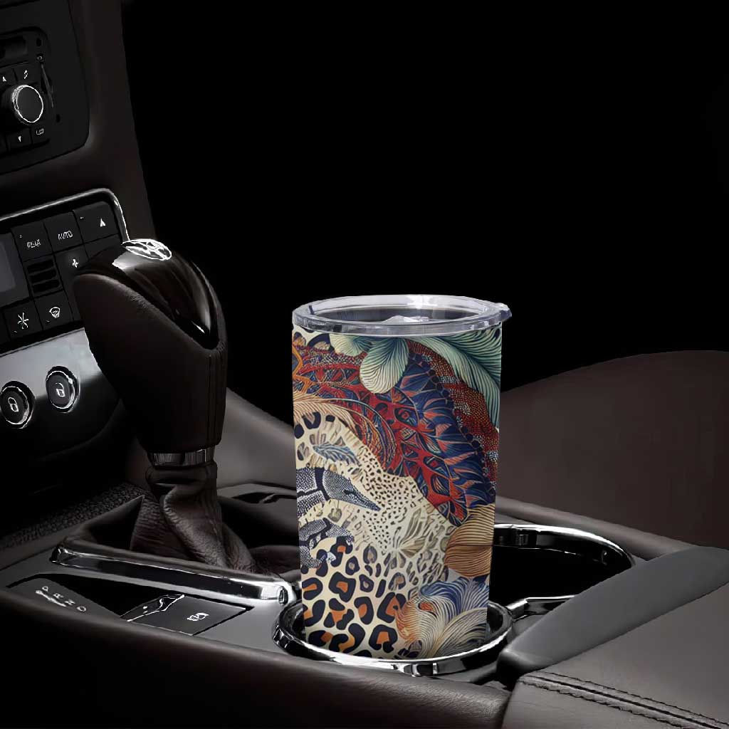 African Wild Animal Skins Tumbler Cup Unique Leopard Zebra And Snake Patterns LT9