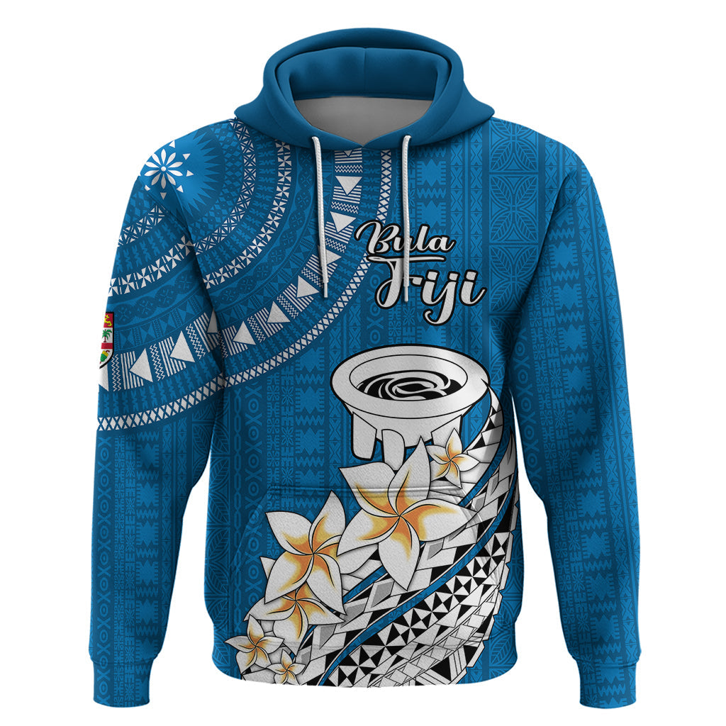 Bula Fiji Hoodie Kava Bowl Tapa Tribal LT9