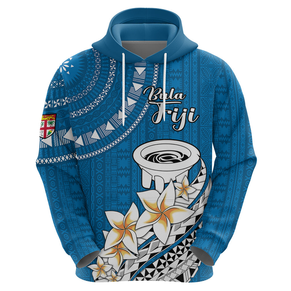 Bula Fiji Hoodie Kava Bowl Tapa Tribal LT9