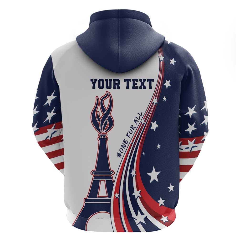 Personalized USA Make America Strong Again Hoodie Go Paris 2024 LT9